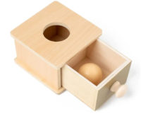 Montessori dėžutė su stalčiuku ir kamuoliuku - Image 3