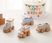 Medinis traukinukas-dėlionė - Image 2