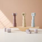 Medinės kaladėlės ant balansuojančių supynių - Image 4