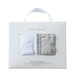 2 vnt. muslino antklodės kūdikiams, Grey
