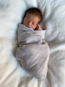 2 vnt. muslino antklodės kūdikiams, Grey - Image 2