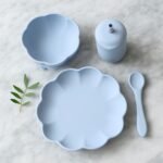 Silikoninis 4 dalių pietų rinkinys, Blue
