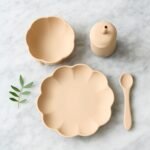 Silikoninis 4 dalių pietų rinkinys, Oatmeal