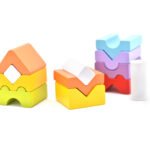 CUBIKA medinių kaladėlių bokštas 12 elementų - Image 2