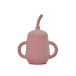 Silikoninis puodelis 3 in 1 Rosa